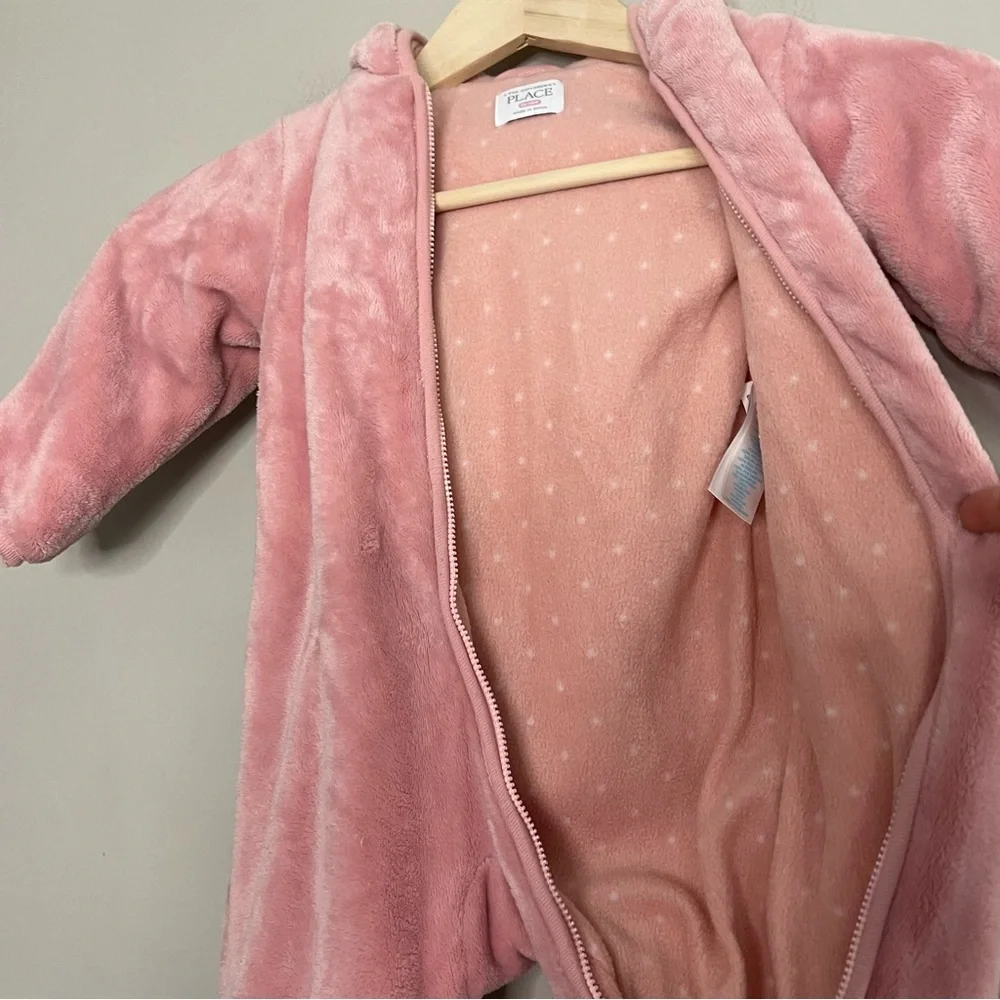 The Childrens Place Fleece Coverall Snowsuit size 12-18M